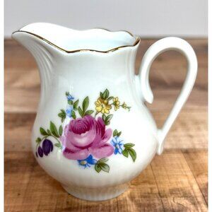 Vintage Jlmenau Henneberg Floral Porcelain Creamer